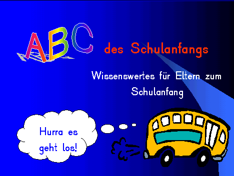 ABC des Schulanfangs